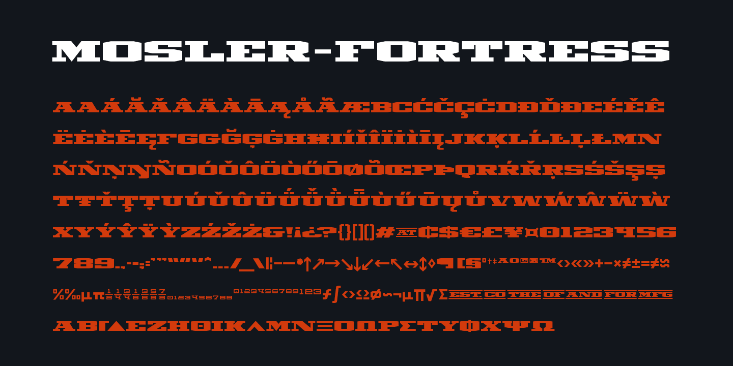 Example font Mosler #7